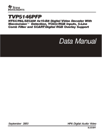 Datasheet TVP5146PFP manufacturer TI